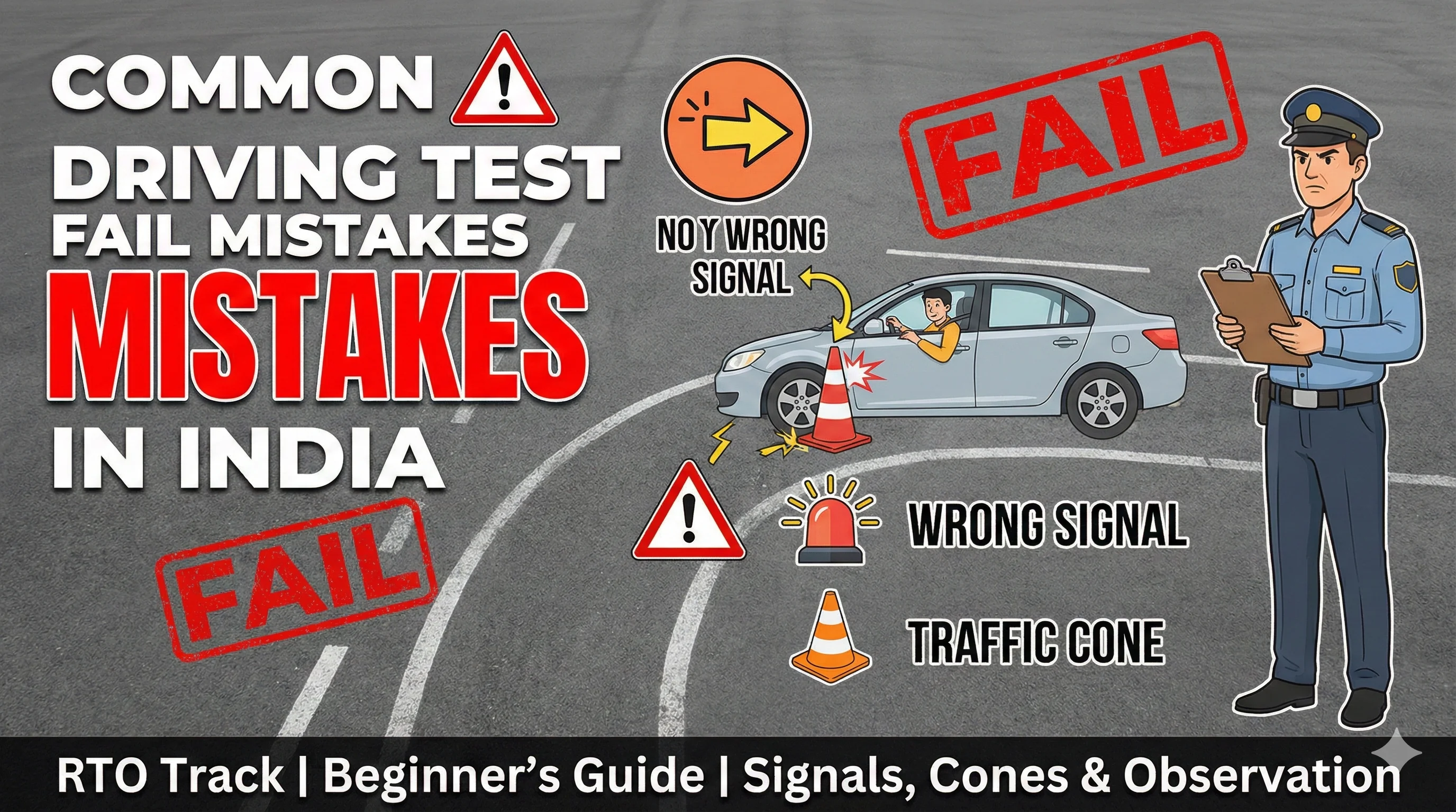 Common Driving Licence Test Mistakes - Avoid These Errors to Pass (India)